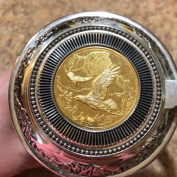 Franklin Mint "Eagle Of The Last Frontier" Beer Stein W/Lid By Ted Blaylock - Picture 5 of 11